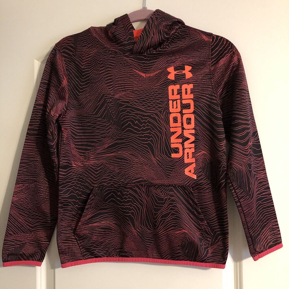 Under Armour UA Hoodie Sweater Size‎ Youth Large YLG Loose Fit ColdGear E1